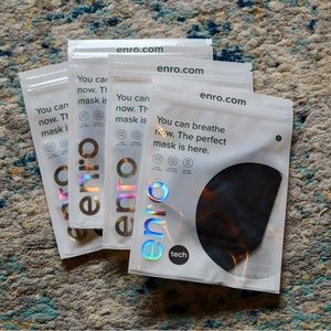 Brand new masks size 1 size S and 3 large black enro